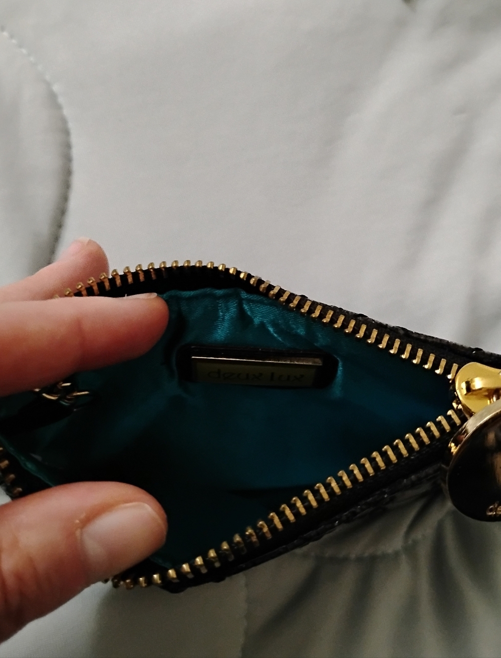 Deux Lux Vegan Leather Card Holder Wallet Women's - Picture 3 of 3
